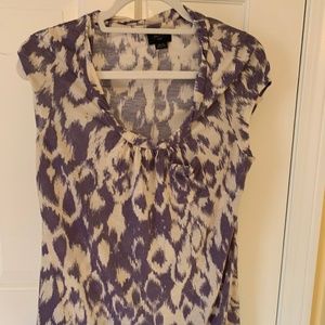 Deletta short sleeve ikat top